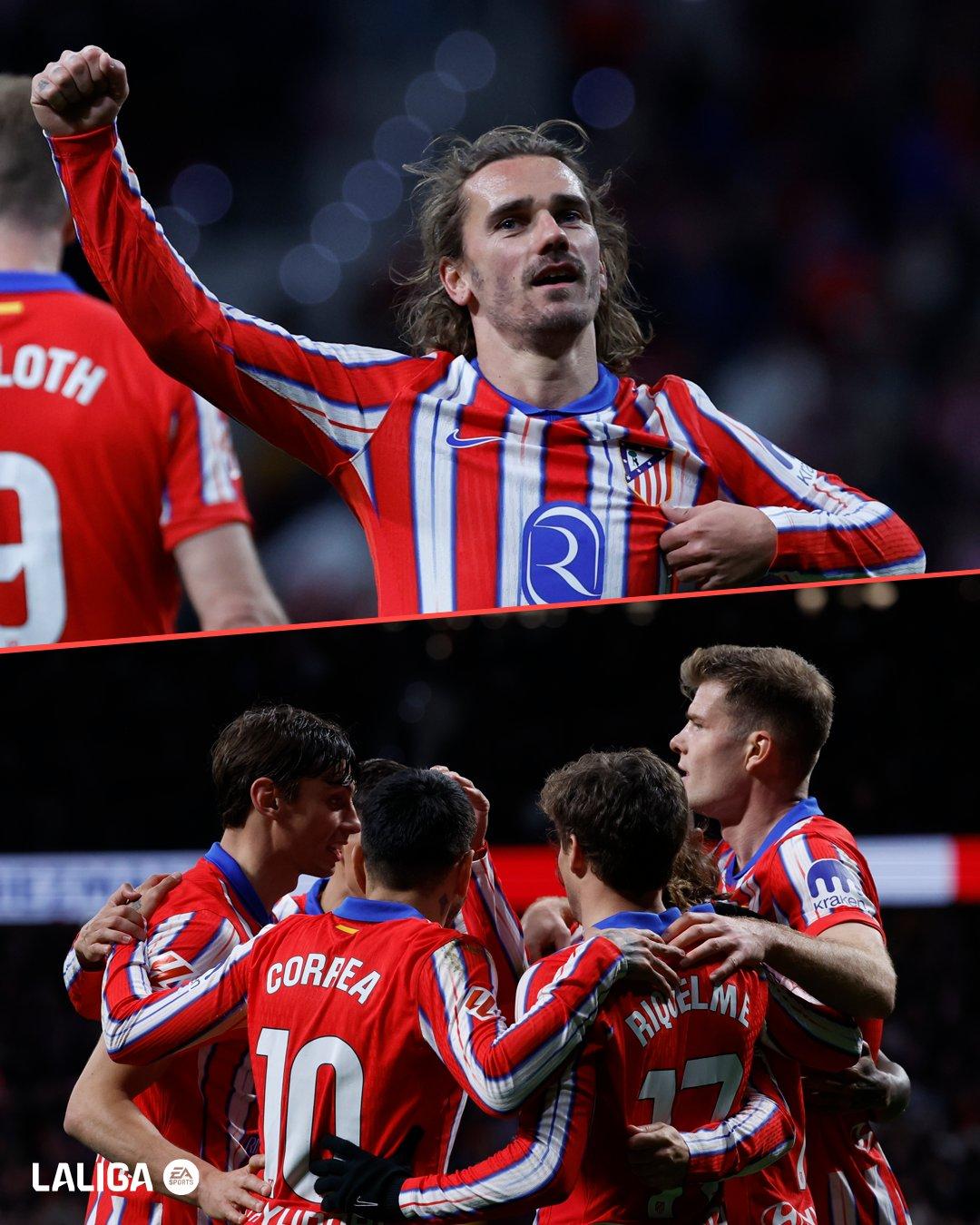 格列兹曼梅开二度，马竞取得胜利